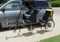 Long recumbent tandems fit on BT-84